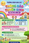 Thông báo tuyển sinh Năm học 2026 - 2027