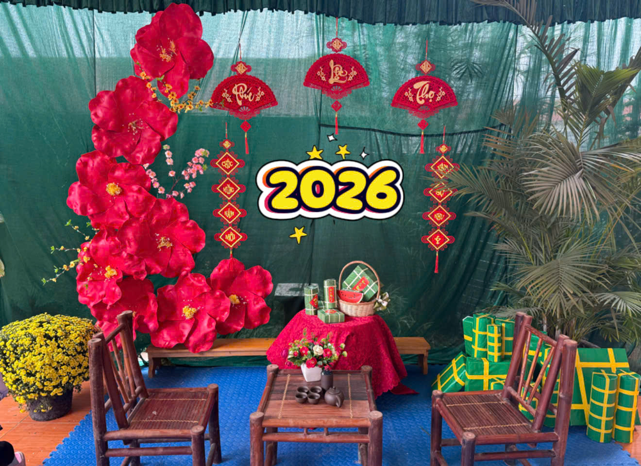 TRƯỜNG MẦM NON 20/7 CHUẨN BỊ HỘI CHỢ XUÂN